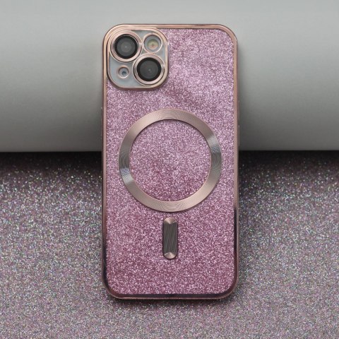 Nakładka Glitter Chrome Mag do iPhone 14 Pro 6,1" różowa Nakładka Glitter Chrome Mag do iPhone 14 Pro 6,1" różowa