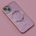 Nakładka Glitter Chrome Mag do iPhone 14 Pro 6,1" różowa