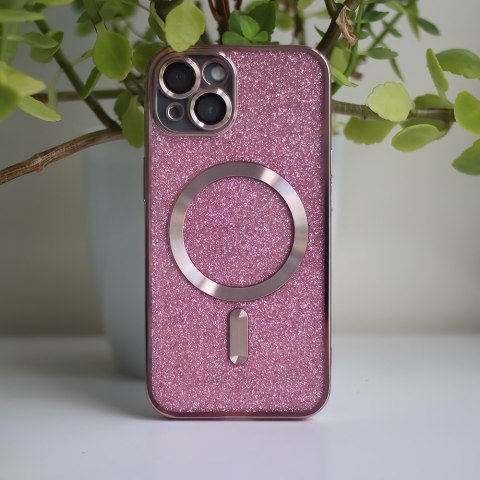 Nakładka Glitter Chrome Mag do iPhone 14 Pro 6,1" różowa Nakładka Glitter Chrome Mag do iPhone 14 Pro 6,1" różowa
