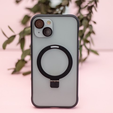 Nakładka Mag Ring do iPhone 14 Pro 6,1" czarna Nakładka Mag Ring do iPhone 14 Pro 6,1" czarna