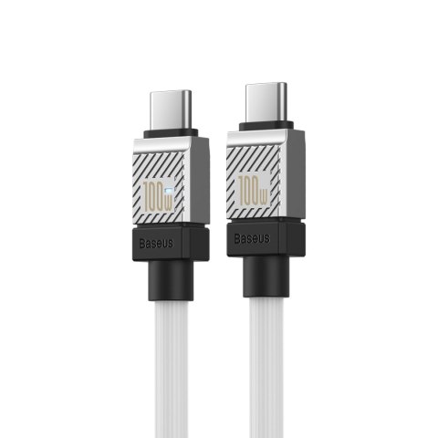 Baseus kabel CoolPlay USB-C - USB-C 1m 100W biały Baseus kabel CoolPlay USB-C - USB-C 1m 100W biały