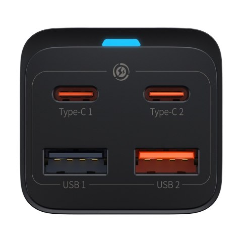 Baseus ładowarka sieciowa GaN3 Pro PD 65W 2x USB-C 2x USB czarna + kabel USB-C - USB-C Baseus ładowarka sieciowa GaN3 Pro PD 65W 2x USB-C 2x USB czarna + kabel USB-C - USB-C