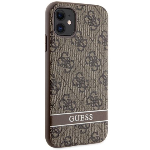 Guess nakładka do iPhone 11 GUHCN61P4SNW brązowa HC 4G Stripe Guess nakładka do iPhone 11 GUHCN61P4SNW brązowa HC 4G Stripe