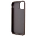 Guess nakładka do iPhone 11 GUHCN61P4SNW brązowa HC 4G Stripe