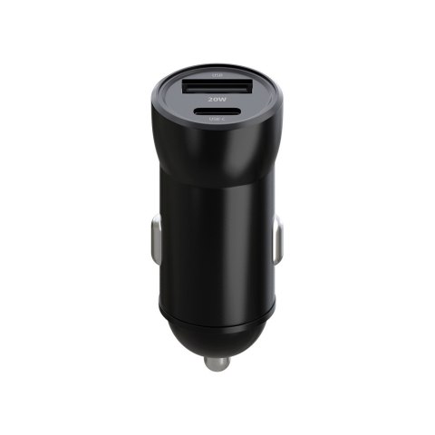 Maxlife ładowarka samochodowa PD QC MXCC-04 1x USB-C 1x USB 20W czarna + kabel USB-C - Lightning 27W Maxlife ładowarka samochodowa PD QC MXCC-04 1x USB-C 1x USB 20W czarna + kabel USB-C - Lightning 27W