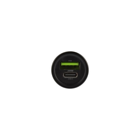 Maxlife ładowarka samochodowa PD QC MXCC-04 1x USB-C 1x USB 20W czarna + kabel USB-C - Lightning 27W Maxlife ładowarka samochodowa PD QC MXCC-04 1x USB-C 1x USB 20W czarna + kabel USB-C - Lightning 27W