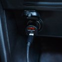 Maxlife ładowarka samochodowa PD QC MXCC-04 1x USB-C 1x USB 20W czarna + kabel USB-C - Lightning 27W Maxlife ładowarka samochodowa PD QC MXCC-04 1x USB-C 1x USB 20W czarna + kabel USB-C - Lightning 27W