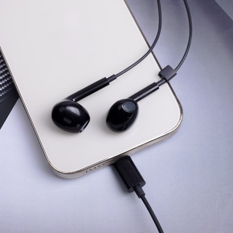 Maxlife słuchawki przewodowe MXEP-04 douszne USB-C czarne Maxlife słuchawki przewodowe MXEP-04 douszne USB-C czarne