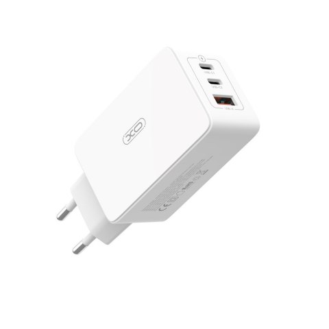 XO ładowarka sieciowa CE13 PD QC 3.0 65W 1x USB 2x USB-C biała XO ładowarka sieciowa CE13 PD QC 3.0 65W 1x USB 2x USB-C biała