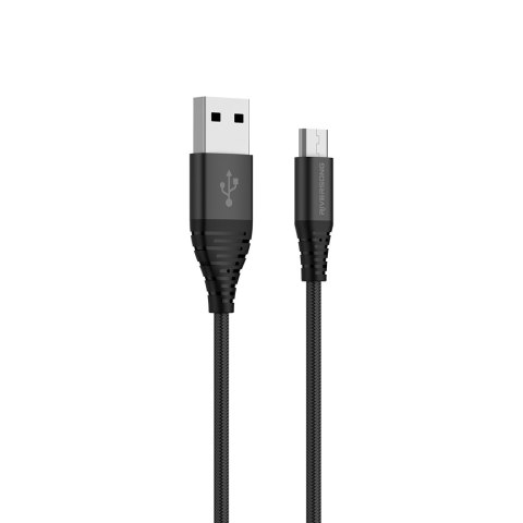 Riversong kabel Alpha S USB - microUSB 1,0m 2,4A czarny CM32 Riversong kabel Alpha S USB - microUSB 1,0m 2,4A czarny CM32