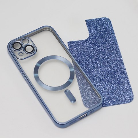 Nakładka Glitter Chrome Mag do iPhone 15 Plus 6,7" niebieska Nakładka Glitter Chrome Mag do iPhone 15 Plus 6,7" niebieska