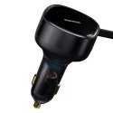 Baseus ładowarka samochodowa Enjoyment Retractable 2w1 30W czarna z kablem 1x USB-C 1x Lightning Baseus ładowarka samochodowa Enjoyment Retractable 2w1 30W czarna z kablem 1x USB-C 1x Lightning