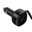 Baseus ładowarka samochodowa Enjoyment Retractable 2w1 30W czarna z kablem 1x USB-C 1x Lightning Baseus ładowarka samochodowa Enjoyment Retractable 2w1 30W czarna z kablem 1x USB-C 1x Lightning