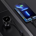 Baseus ładowarka samochodowa Enjoyment Retractable 2w1 30W czarna z kablem 1x USB-C 1x Lightning Baseus ładowarka samochodowa Enjoyment Retractable 2w1 30W czarna z kablem 1x USB-C 1x Lightning