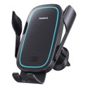 Baseus uchwyt samochodowy Milky Way Pro z funkcją ładowania bezprzewodowego 15W czarny Baseus uchwyt samochodowy Milky Way Pro z funkcją ładowania bezprzewodowego 15W czarny