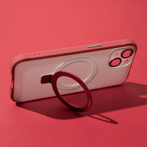 Nakładka Mag Ring do iPhone 15 6,1" czerwona Nakładka Mag Ring do iPhone 15 6,1" czerwona