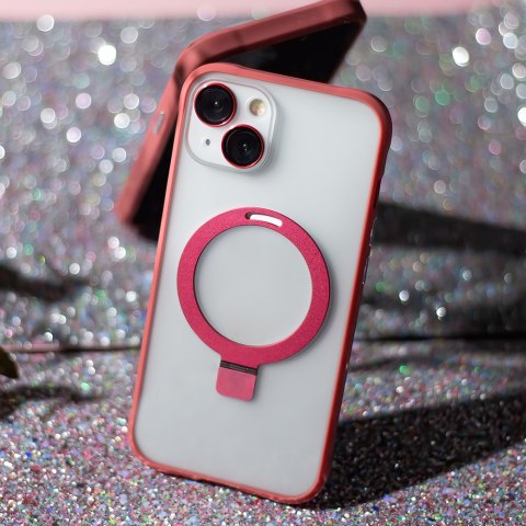 Nakładka Mag Ring do iPhone 15 6,1" czerwona Nakładka Mag Ring do iPhone 15 6,1" czerwona