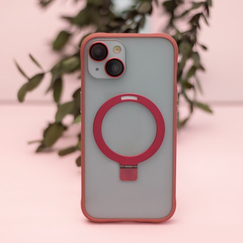 Nakładka Mag Ring do iPhone 15 6,1" czerwona Nakładka Mag Ring do iPhone 15 6,1" czerwona