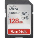 SanDisk karta pamięci 128GB Ultra SDXC 128GB 140MB/s UHS-I Class 10 SanDisk karta pamięci 128GB Ultra SDXC 128GB 140MB/s UHS-I Class 10