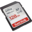 SanDisk karta pamięci 128GB Ultra SDXC 128GB 140MB/s UHS-I Class 10 SanDisk karta pamięci 128GB Ultra SDXC 128GB 140MB/s UHS-I Class 10