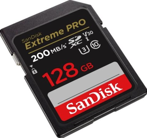 SanDisk karta pamięci 128GB Extreme Pro SDXC C10 V30 UHS-I U3 SanDisk karta pamięci 128GB Extreme Pro SDXC C10 V30 UHS-I U3