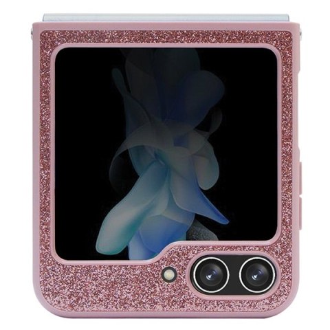 Guess nakładka do Samsung Z Flip5 GUHCZF5HGGSHP różowa HC PU/TPU Glitter Script Guess nakładka do Samsung Z Flip5 GUHCZF5HGGSHP różowa HC PU/TPU Glitter Script