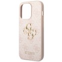 Guess nakładka do iPhone 15 Pro 6,1" GUHCP15L4GMGPI różowa HC PU Leather 4G Metal Logo Guess nakładka do iPhone 15 Pro 6,1" GUHCP15L4GMGPI różowa HC PU Leather 4G Metal Logo