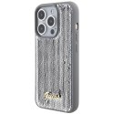 Guess nakładka do iPhone 15 Pro 6,1" GUHCP15LPSFDGSS srebrna HC Sequin Script Metal Guess nakładka do iPhone 15 Pro 6,1" GUHCP15LPSFDGSS srebrna HC Sequin Script Metal
