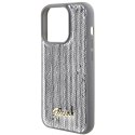 Guess nakładka do iPhone 15 Pro 6,1" GUHCP15LPSFDGSS srebrna HC Sequin Script Metal Guess nakładka do iPhone 15 Pro 6,1" GUHCP15LPSFDGSS srebrna HC Sequin Script Metal