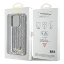 Guess nakładka do iPhone 15 Pro 6,1" GUHCP15LPSFDGSS srebrna HC Sequin Script Metal Guess nakładka do iPhone 15 Pro 6,1" GUHCP15LPSFDGSS srebrna HC Sequin Script Metal