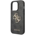 Guess nakładka do iPhone 15 Pro Max 6,7" GUHCP15X4GMGGR szara HC PU Leather 4G Metal Logo Guess nakładka do iPhone 15 Pro Max 6,7" GUHCP15X4GMGGR szara HC PU Leather 4G Metal Logo