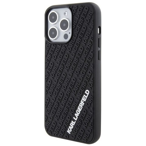 Karl Lagerfeld nakładka do iPhone 15 Pro Max 6,7" KLHCP15X3DMKRLK czarna HC 3D Multi Logo Karl Lagerfeld nakładka do iPhone 15 Pro Max 6,7" KLHCP15X3DMKRLK czarna HC 3D Multi Logo