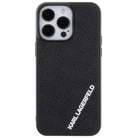 Karl Lagerfeld nakładka do iPhone 15 Pro Max 6,7" KLHCP15X3DMKRLK czarna HC 3D Multi Logo Karl Lagerfeld nakładka do iPhone 15 Pro Max 6,7" KLHCP15X3DMKRLK czarna HC 3D Multi Logo