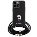 Karl Lagerfeld nakładka do iPhone 15 Pro Max 6,7" KLHCP15XSASKNPSK czarna HC Saffiano Ikonik Metal Pin Monogram Crossbody Karl Lagerfeld nakładka do iPhone 15 Pro Max 6,7" KLHCP15XSASKNPSK czarna HC Saffiano Ikonik Metal Pin Monogram Crossbody