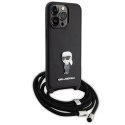 Karl Lagerfeld nakładka do iPhone 15 Pro Max 6,7" KLHCP15XSASKNPSK czarna HC Saffiano Ikonik Metal Pin Monogram Crossbody Karl Lagerfeld nakładka do iPhone 15 Pro Max 6,7" KLHCP15XSASKNPSK czarna HC Saffiano Ikonik Metal Pin Monogram Crossbody