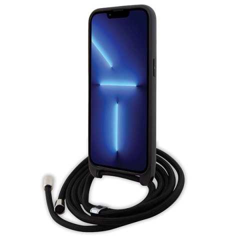 Karl Lagerfeld nakładka do iPhone 15 Pro Max 6,7" KLHCP15XSASKNPSK czarna HC Saffiano Ikonik Metal Pin Monogram Crossbody Karl Lagerfeld nakładka do iPhone 15 Pro Max 6,7" KLHCP15XSASKNPSK czarna HC Saffiano Ikonik Metal Pin Monogram Crossbody