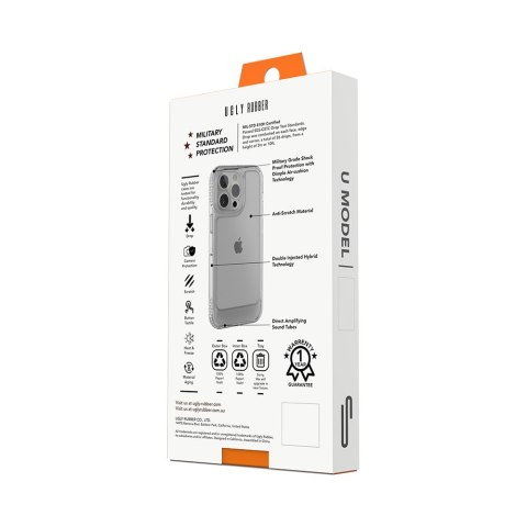 Ugly Rubber nakładka UMODEL do iPhone 14 6,1" clear różowa Ugly Rubber nakładka UMODEL do iPhone 14 6,1" clear różowa