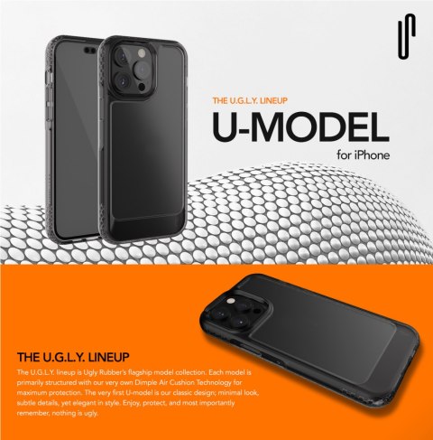 Ugly Rubber nakladka UMODEL do iPhone 15 Plus 6,7" clear Ugly Rubber nakladka UMODEL do iPhone 15 Plus 6,7" clear