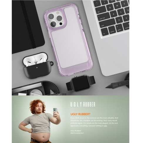 Ugly Rubber nakladka UMODEL do iPhone 15 Plus 6,7" clear Ugly Rubber nakladka UMODEL do iPhone 15 Plus 6,7" clear