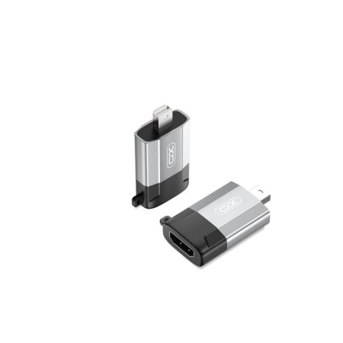 XO adapter GB015 mini Displayport - HDMI 4K szary XO adapter GB015 mini Displayport - HDMI 4K szary