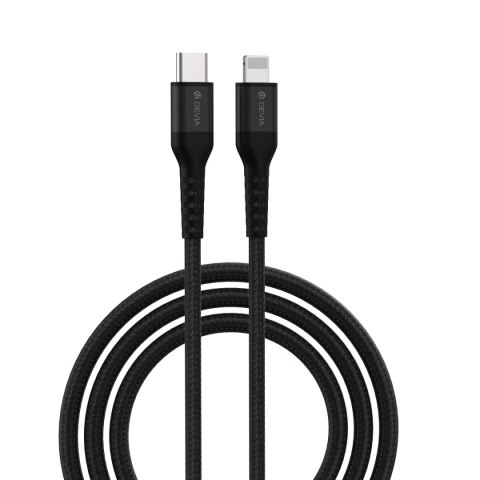 Devia kabel Gracious EC409 PD USB-C - Lightning 1,5 m 3A czarny Devia kabel Gracious EC409 PD USB-C - Lightning 1,5 m 3A czarny