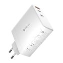 Devia ładowarka sieciowa Extreme PD GaN 140W 2x USB-C 1x USB biała do laptopa Devia ładowarka sieciowa Extreme PD GaN 140W 2x USB-C 1x USB biała do laptopa