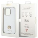 Guess nakładka do iPhone 15 Pro Max 6,7" GUHCP15XPS4DGPS srebrna HC PU 4G Metal Logo Strass Guess nakładka do iPhone 15 Pro Max 6,7" GUHCP15XPS4DGPS srebrna HC PU 4G Metal Logo Strass