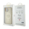 Guess nakładka do iPhone 15 Plus 6,7" GUHMP15MPSAHMCB złota hardcase Saffiano MagSafe Guess nakładka do iPhone 15 Plus 6,7" GUHMP15MPSAHMCB złota hardcase Saffiano MagSafe