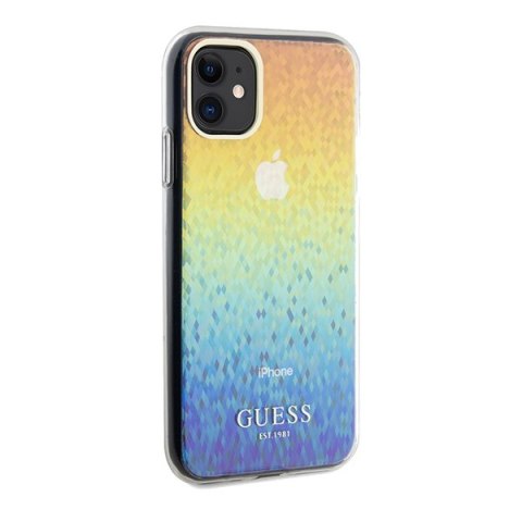 Guess nakładka do iPhone 11 GUHCN61HDECMI HC IML Faceted Mirror Disco Iridescent Guess nakładka do iPhone 11 GUHCN61HDECMI HC IML Faceted Mirror Disco Iridescent