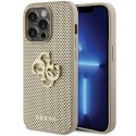 Guess nakładka do iPhone 15 Pro 6,1" złota GUHCP15LPSP4LGD HC PERFORATED PU 4G GLITTER Guess nakładka do iPhone 15 Pro 6,1" złota GUHCP15LPSP4LGD HC PERFORATED PU 4G GLITTER