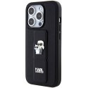 Karl Lagerfeld nakładka do iPhone 15 Pro Max 6,7" KLHCP15XGSAKCPK czarna HC GRIPSTAND SAFFIANO KC PINS Karl Lagerfeld nakładka do iPhone 15 Pro Max 6,7" KLHCP15XGSAKCPK czarna HC GRIPSTAND SAFFIANO KC PINS