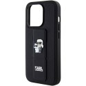 Karl Lagerfeld nakładka do iPhone 15 Pro Max 6,7" KLHCP15XGSAKCPK czarna HC GRIPSTAND SAFFIANO KC PINS Karl Lagerfeld nakładka do iPhone 15 Pro Max 6,7" KLHCP15XGSAKCPK czarna HC GRIPSTAND SAFFIANO KC PINS