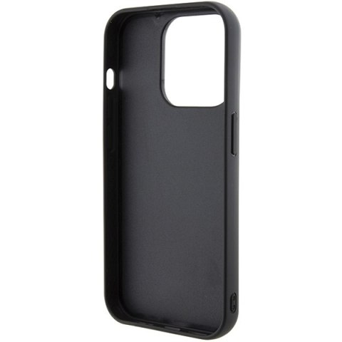 Karl Lagerfeld nakładka do iPhone 15 Pro Max 6,7" KLHCP15XGSAKCPK czarna HC GRIPSTAND SAFFIANO KC PINS Karl Lagerfeld nakładka do iPhone 15 Pro Max 6,7" KLHCP15XGSAKCPK czarna HC GRIPSTAND SAFFIANO KC PINS