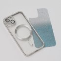 Nakładka Glitter Chrome Mag do iPhone 11 srebrny gradient